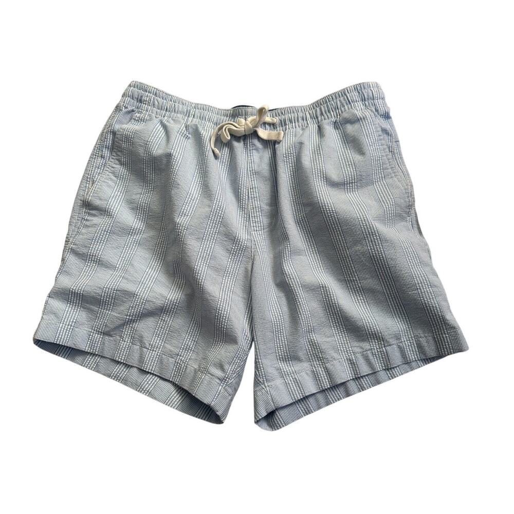 Vineyard Vines Shorts Men's Medium Men's 7-Inch Seersucker Jetty in Ocean Breeze